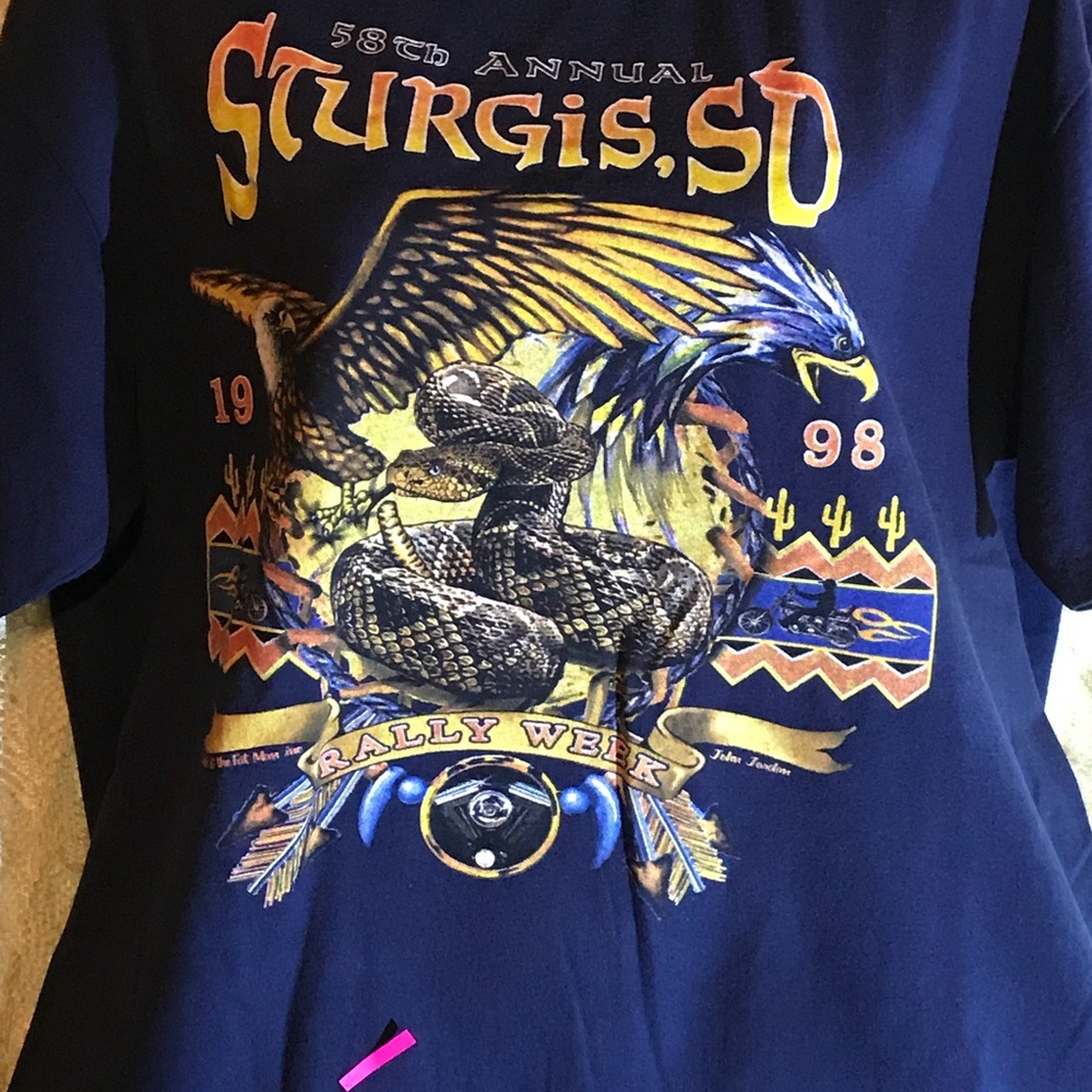 Vintage Men’s Sturgis Rally Week 1998 T.